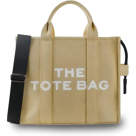 Women Tote Birthday Gifts Canvas Shoulder Zipper Handbags - Picture 1 of 5